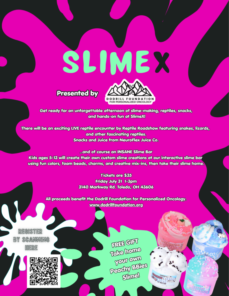 neon colorful fun slime kids birthday party invitation (8.5 x 11 in)
